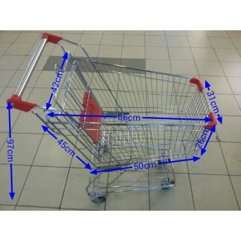 Trolley Supermarket 60 Liter