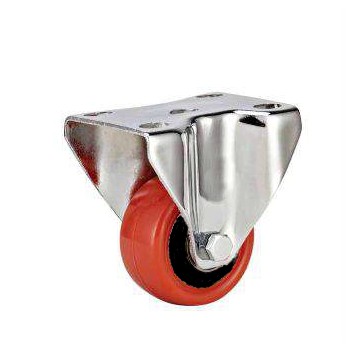 Roda PU 2" Plat Mati Vintech