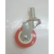Roda PU Merah Non Bearing 2" CASTER Taiwan Drat Hidup