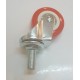 Roda PU Merah Non Bearing 2" CASTER Taiwan Drat Hidup