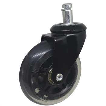 Roda Kursi PU Transparan 3 inch Colok