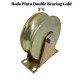 Roda Pintu Double Bearing Gold